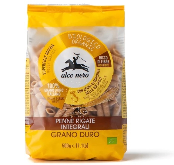 MAKARON (SEMOLINOWY RAZOWY) PENNE BIO 500 g - ALCE NERO