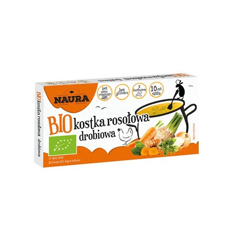 BIO KOSTKA ROSOŁOWA DROBIOWA 100g - NAURA