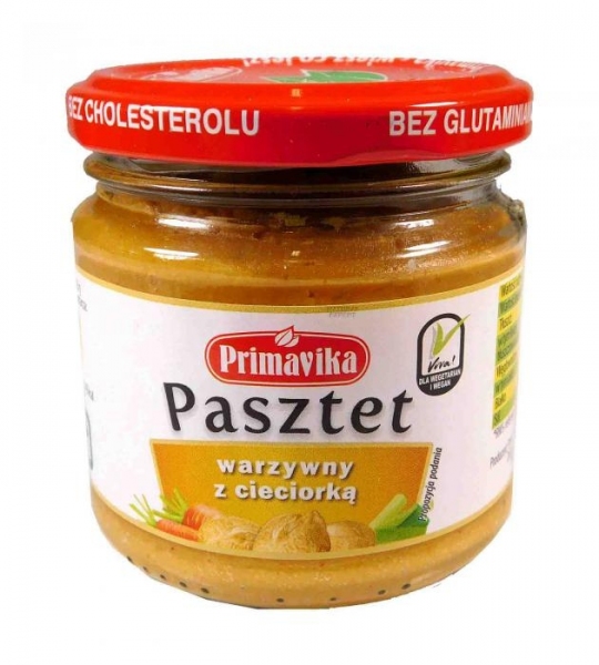 PASZTET WARZYWNY Z CIECIORKĄ 160 g - PRIMAVIKA