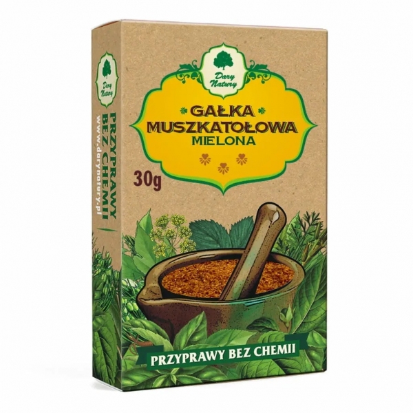 GAŁKA MUSZKATOŁOWA MIELONA 30g - DARY NATURY