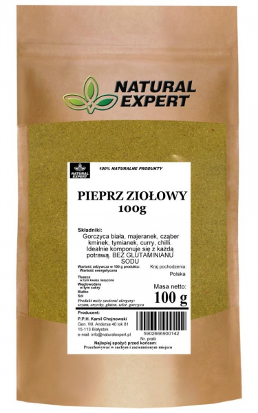PIEPRZ ZIOŁOWY - NATURAL EXPERT