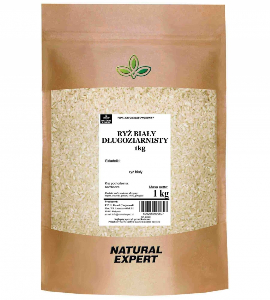 RYŻ BIAŁY DŁUGOZIARNISTY - NATURAL EXPERT