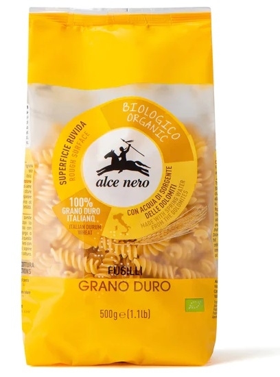 MAKARON (SEMOLINOWY) FUSILLI BIO 500 g - ALCE NERO