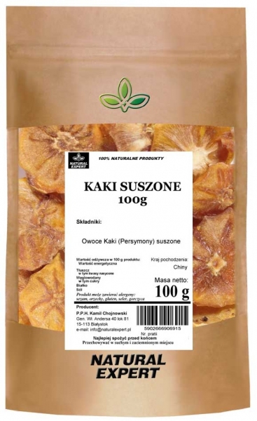 kaki naturalnie suszone bez cukru