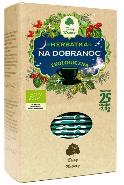 HERBATKA NA DOBRANOC BIO (25 x 2 g) - DARY NATURY