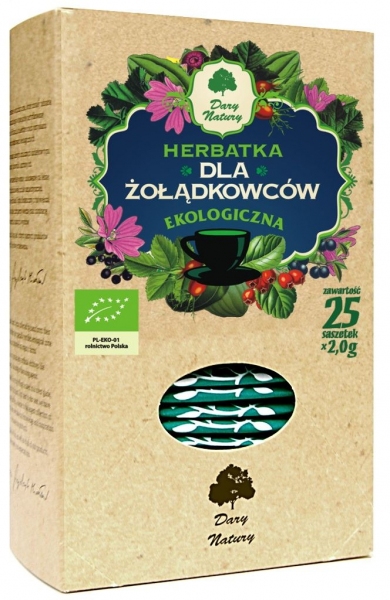 HERBATKA DLA ŻOŁĄDKOWCÓW BIO (25 x 2 g) - DARY NATURY