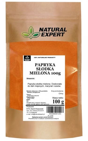 PAPRYKA SŁODKA MIELONA - NATURAL EXPERT
