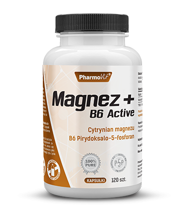MAGNEZ + B6 ACTIVE 120kaps. - PHARMOVIT