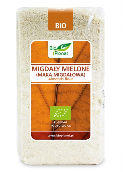 BIO MIGDAŁY MIELONE (mąka migdałowa)  400g - BIO PLANET