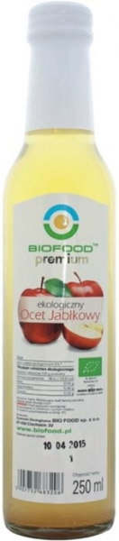 OCET JABŁKOWY NIEFILTROWANY BIO 250 ml - BIO FOOD
