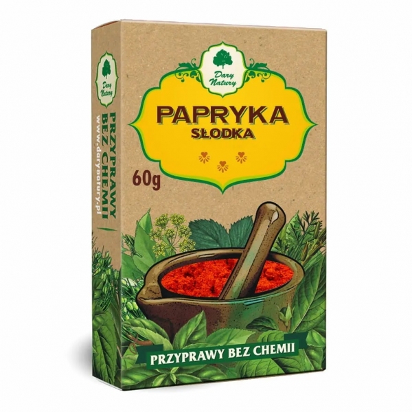 PAPRYKA SŁODKA 60 g - DARY NATURY
