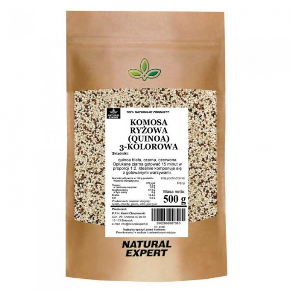 QUINOA KOMOSA RYŻOWA 3-KOLOROWA - NATURAL EXPERT
