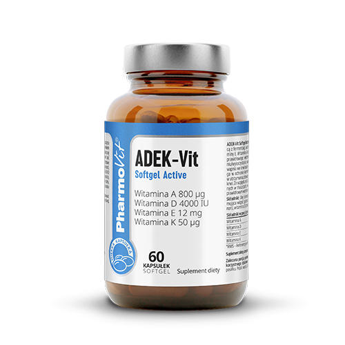 ADEK-VIT SOFTGEL ACTIVE 60 kapsułek - PHARMOVIT