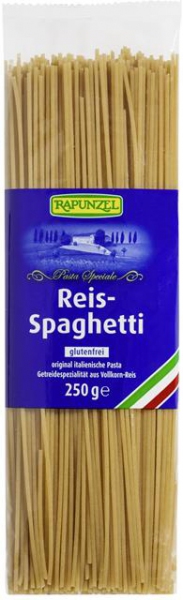 BIO MAKARON (RYŻOWY RAZOWY) SPAGHETTI BEZGLUTENOWY 250g - RAPUNZEL
