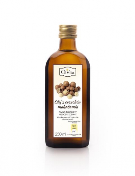 OLEJ Z ORZECHÓW MAKADAMIA 250ml OLVITA